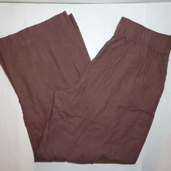 Abercrombie & Fitch Chocolate Wide Leg Trousers - Picture 4 of 14